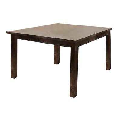 54 Inches Counter Height Dining Table With Grain Details, Brown - Image 0