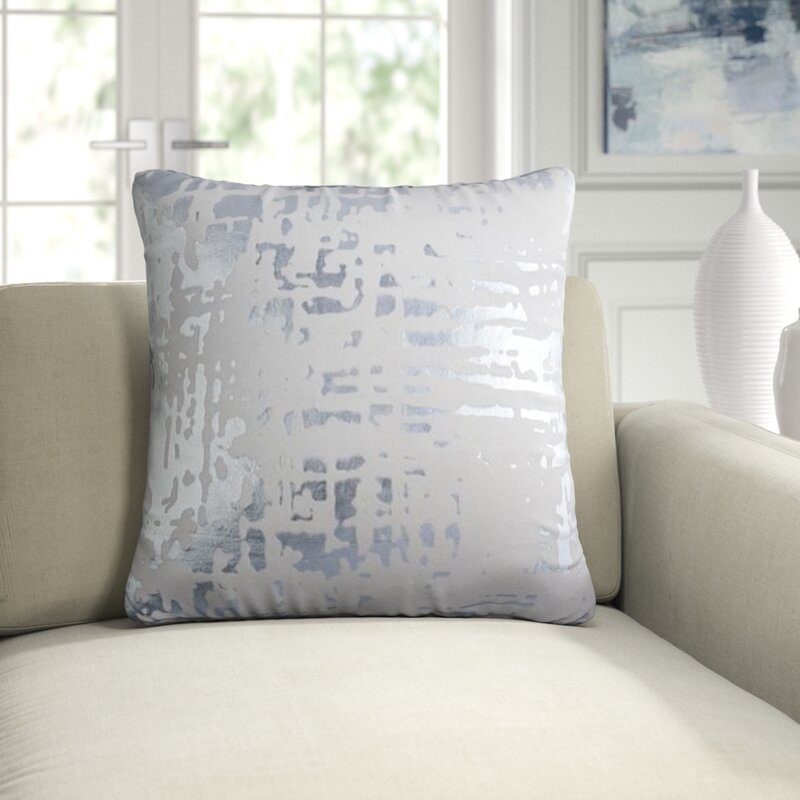 Lili Alessandra Moderne Throw Pillow Color: Ivory - Image 0