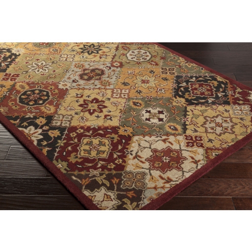 Buckingham Red Indoor 9' x 13' Handmade Rug - Image 1