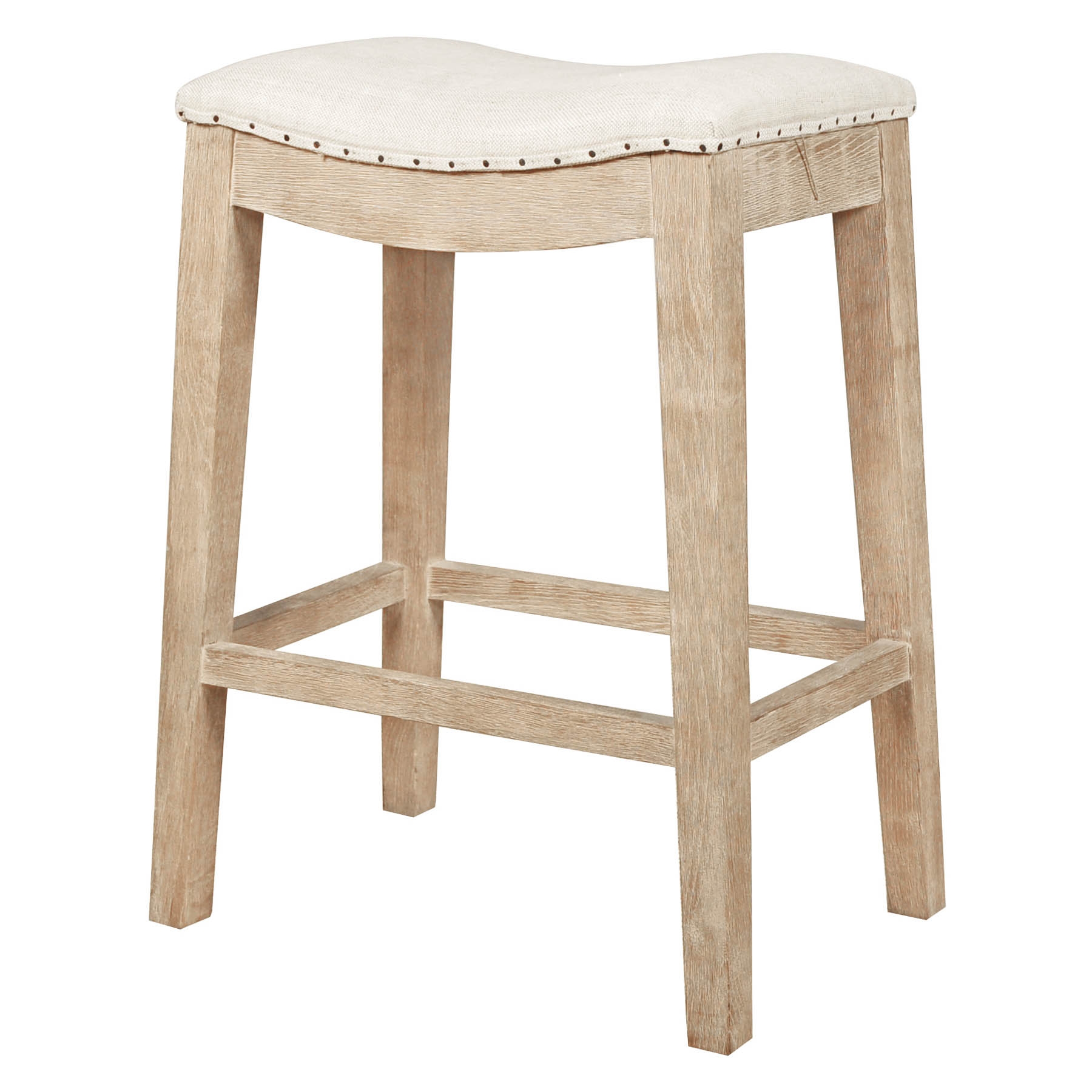 Harper Counter Stool, Bisque French Linen - Image 1