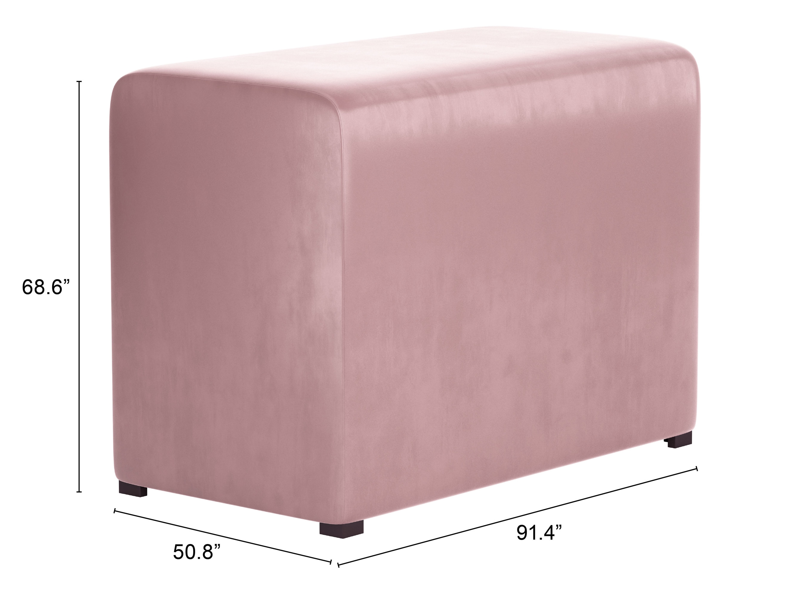 Lisbon Modular Back / Armrest only Pink - Image 1