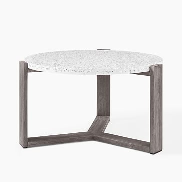 Mosaic Coffee Table Terrazzo + Weathered Gray Coffee - Image 3