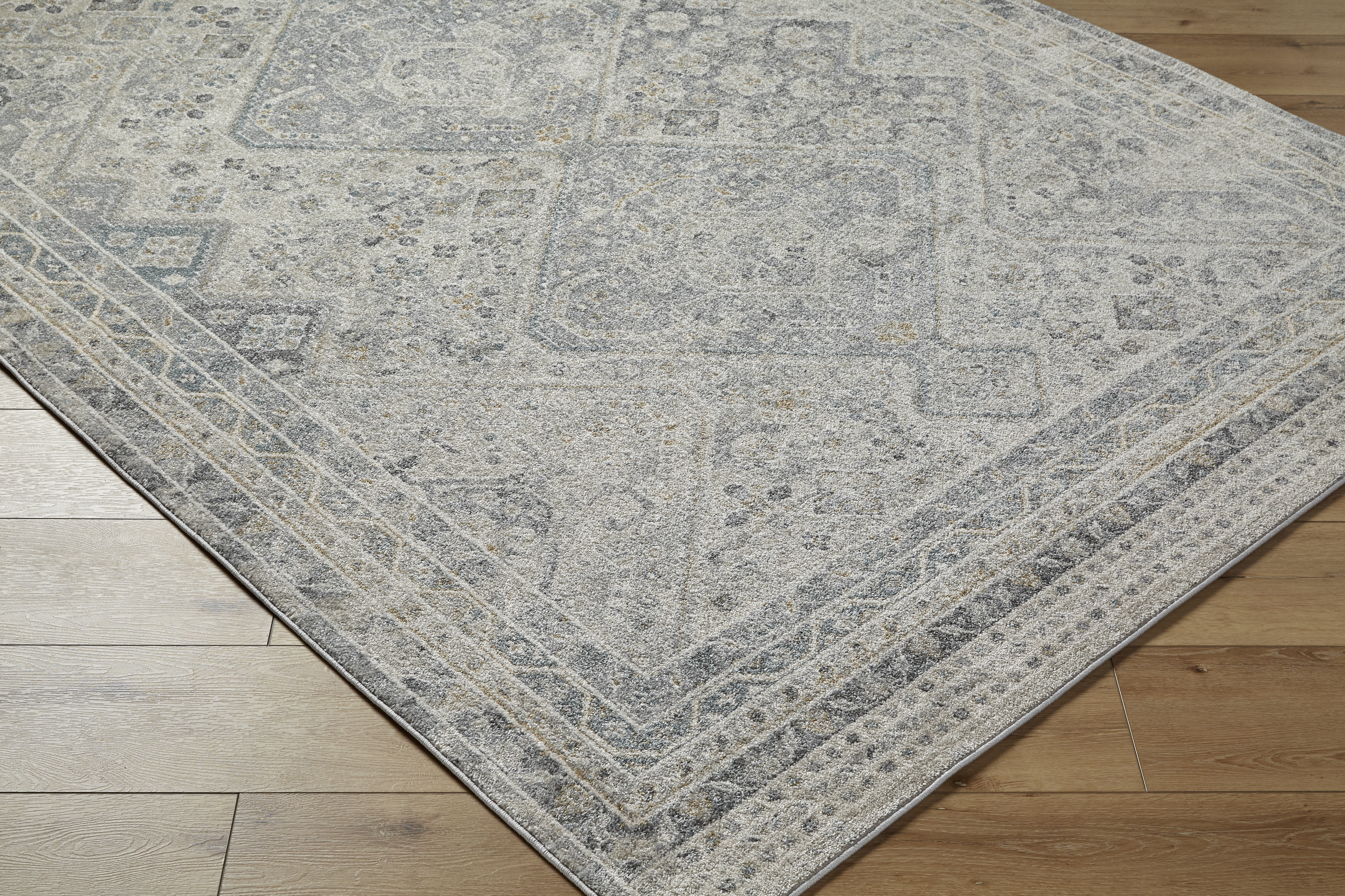 Alpharetta Gray Indoor 9'2" x 12' Machine Woven Rug - Image 5