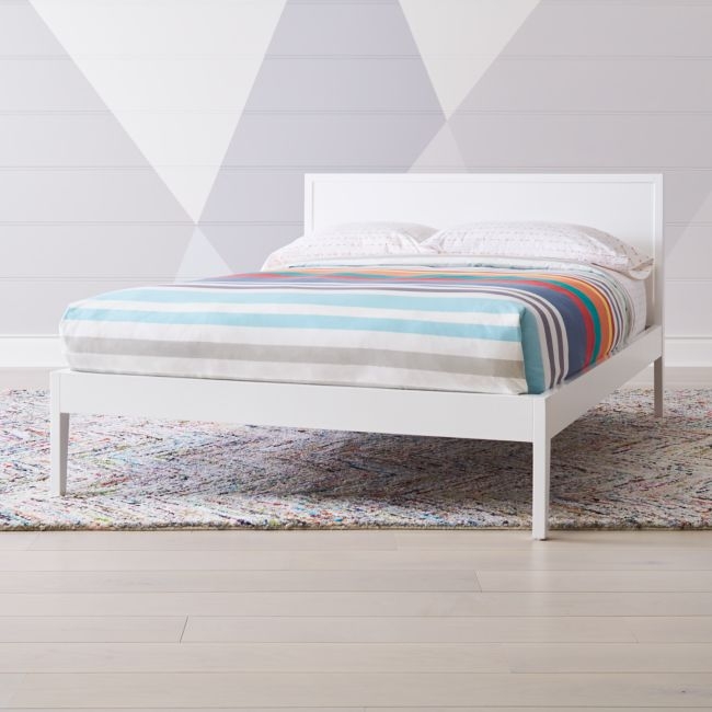 Ever Simple White Wood Kids Full Bed - Image 0