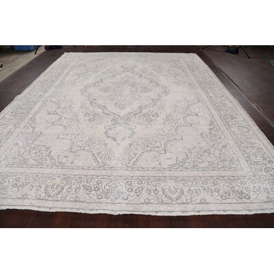 One-of-a-Kind Argenys Hand-Knotted 1960s 9'8" x 12' Wool Area Rug in Beige - Image 0