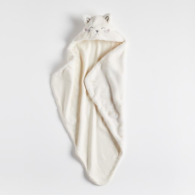 Cat Hooded Baby Blanket - Image 0