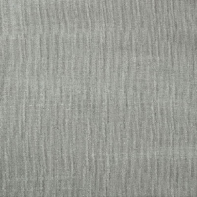 Organic Cotton Double Weave Quiet Grey Sheer Curtain Panel 50 x 108 - Image 5