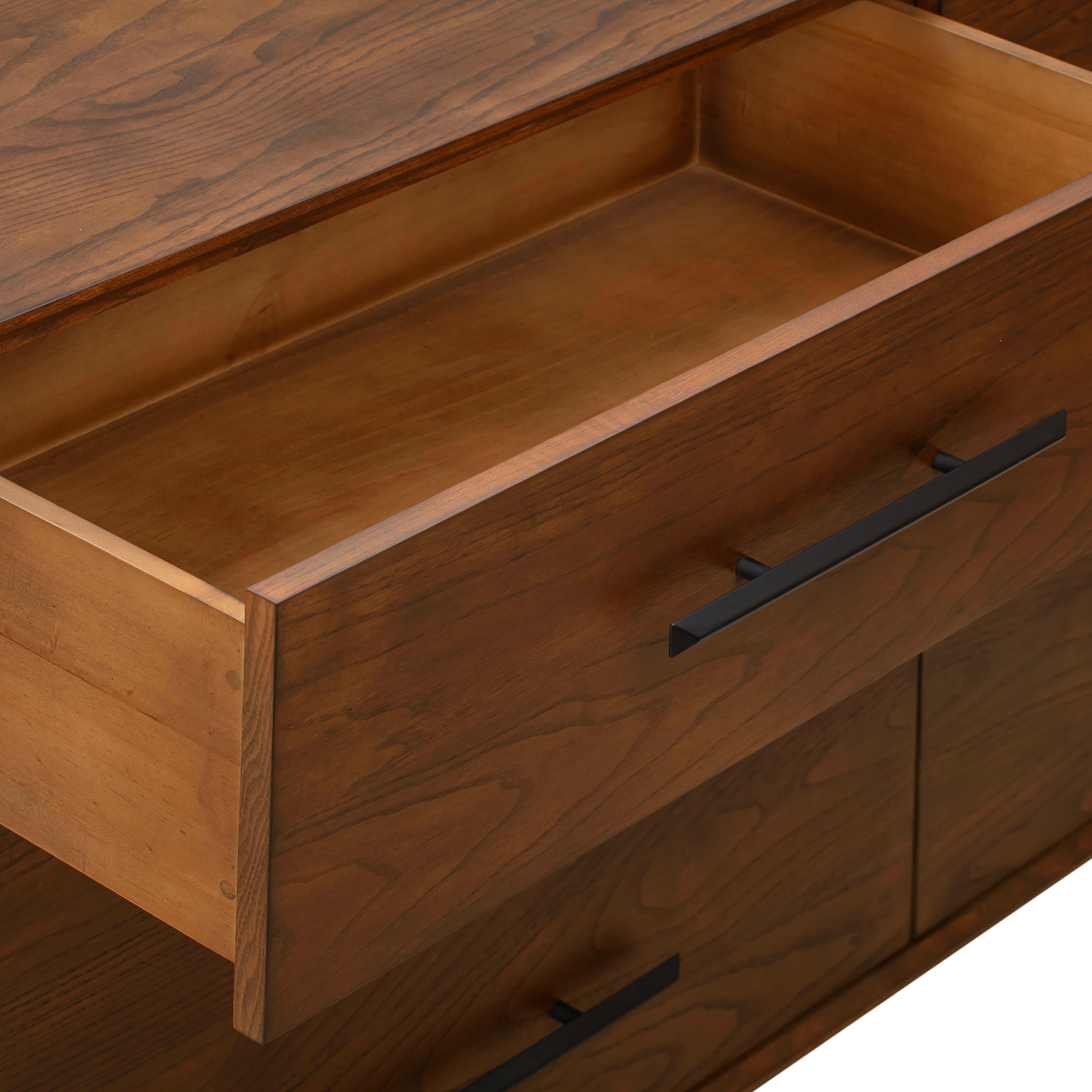 Emery Pecan 6 Drawer Dresser - Image 6