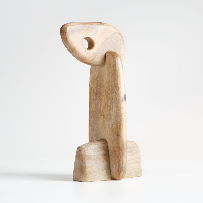 Abstract Wood Bird Sculpture - Image 0