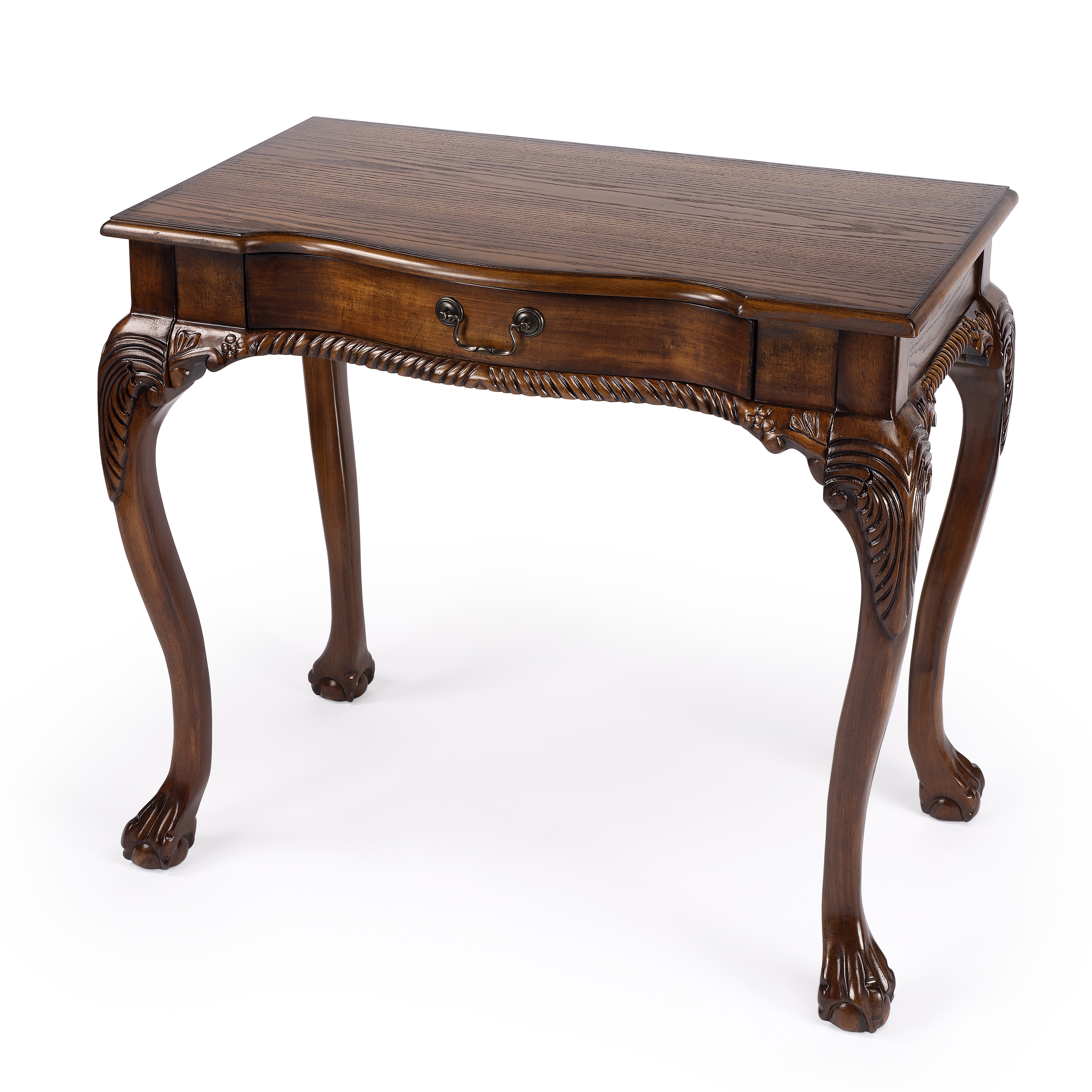 Dupree Vintage Oak Writing Desk - Image 0