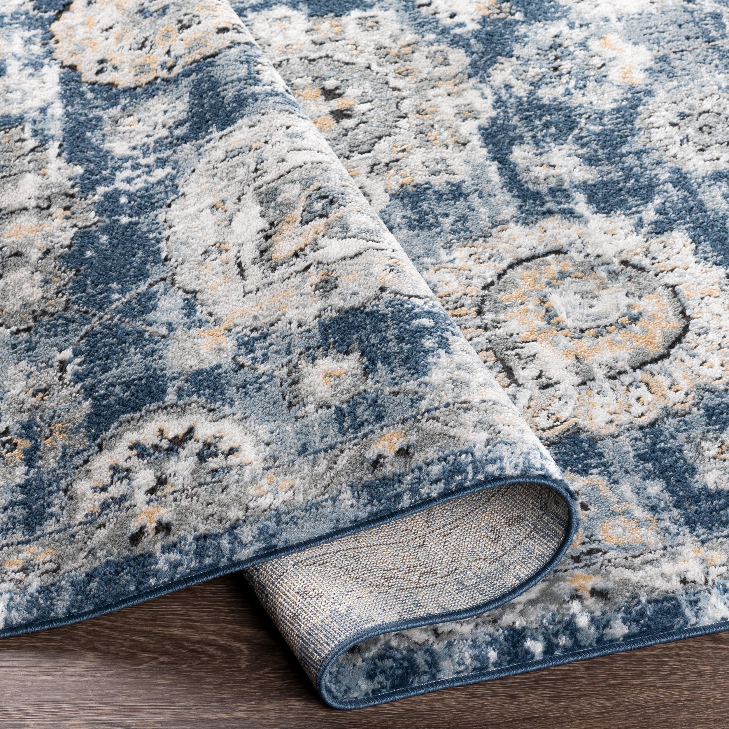 Jolie Blue Indoor 8'10" x 12' Machine Woven Rug - Image 4