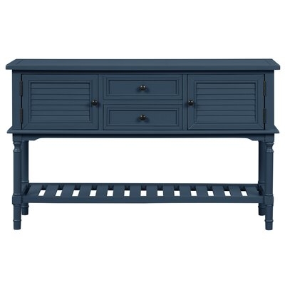 1_47'' Modern Console Table With 2 Drawers, 2 Cabinets And 1 Shelf,For Living Room,Black - Image 0