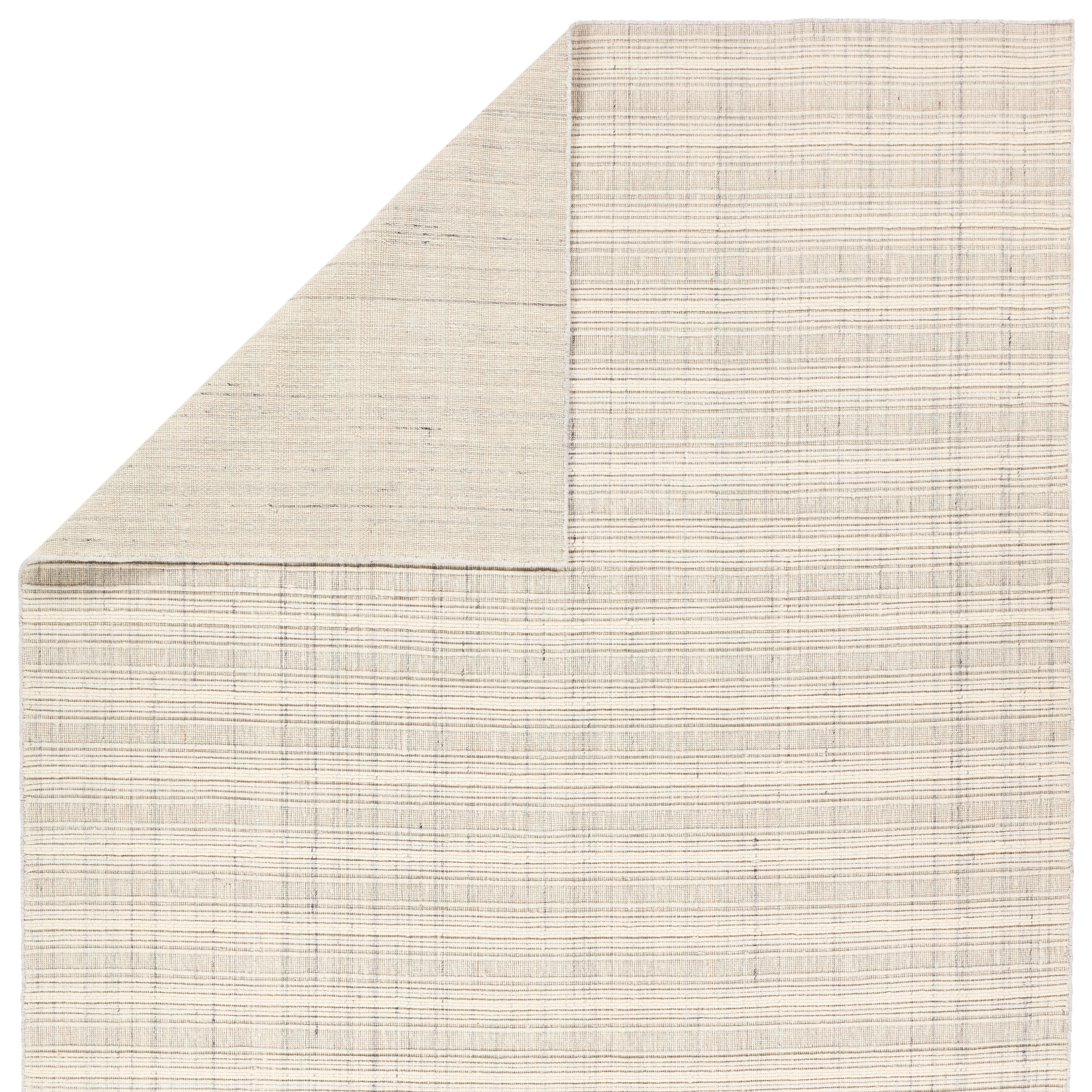 Barclay Butera by Promontory PCT02 Handmade Striped Ivory and Gray Area Rug (8'x10') - Image 2