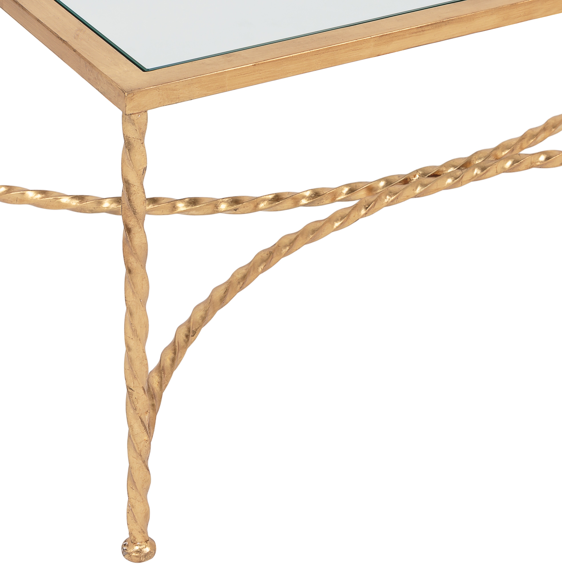 Matilda Glass Coffee Table - Gold - Safavieh - Image 2