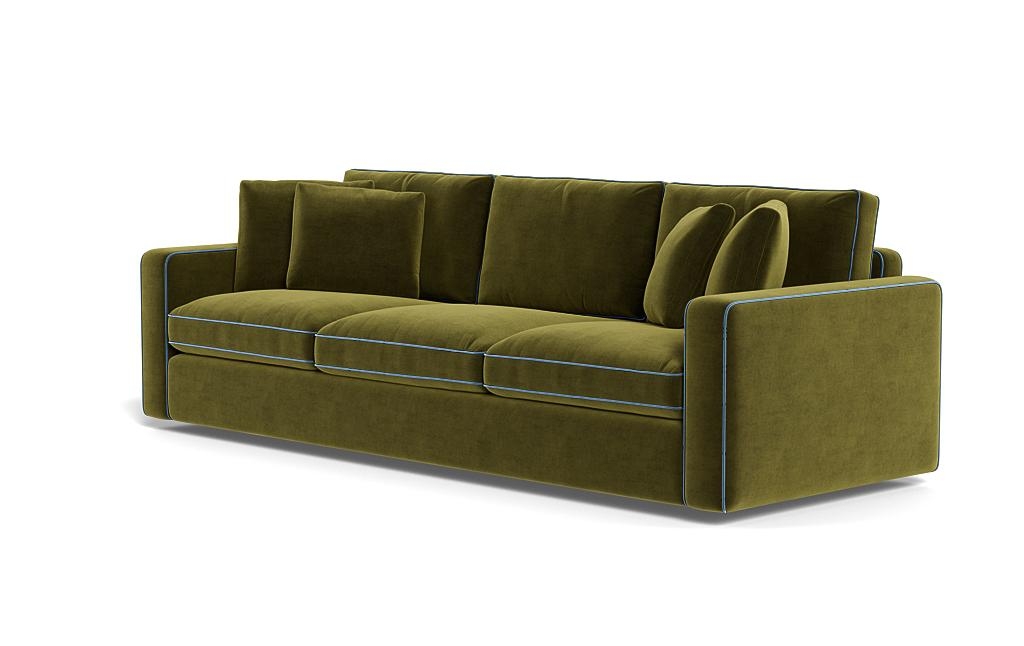 James 3-Seat Sofa with Contrast Piping - Image 2