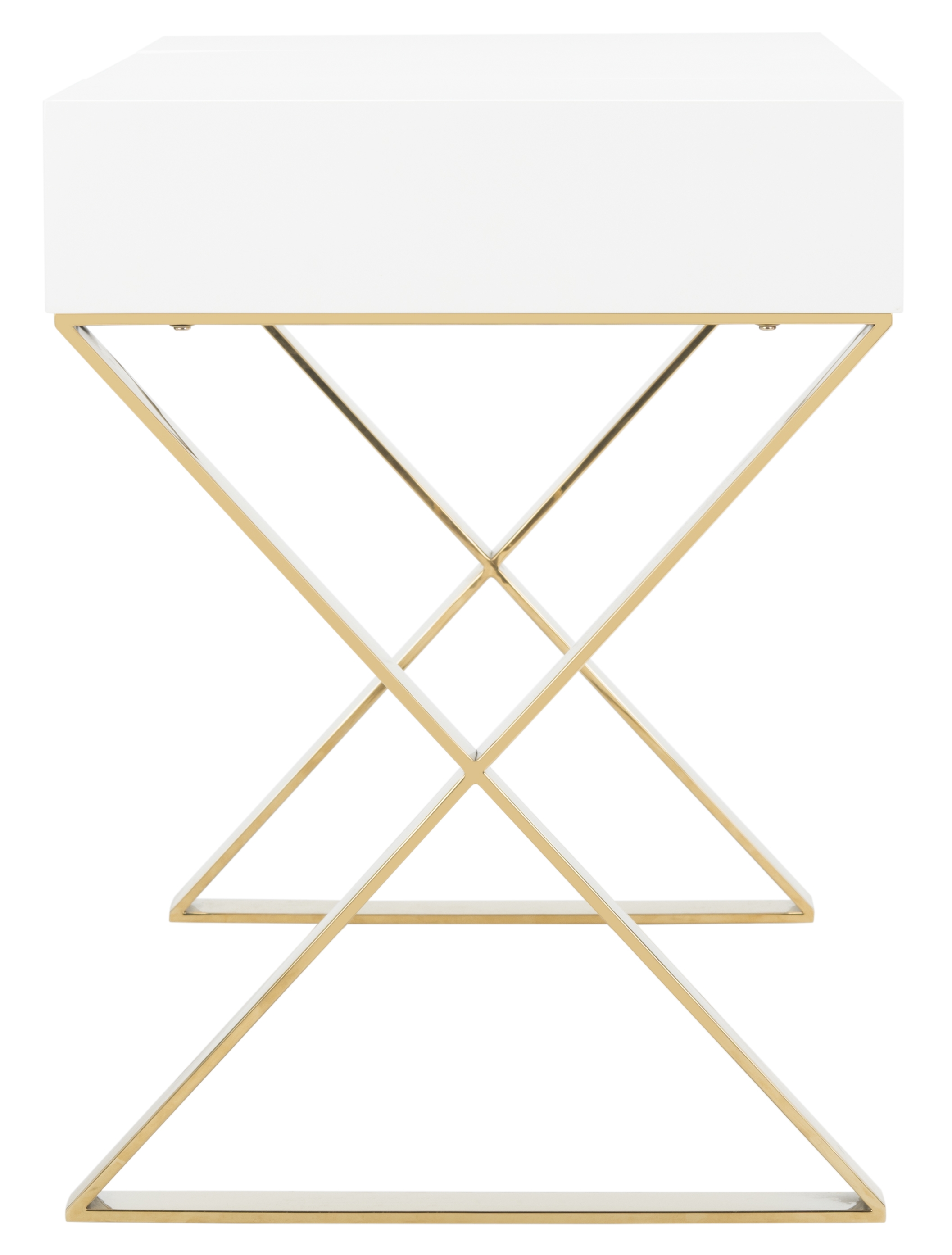 Yesenia Lacquer Vanity Table - White Lacquer - Safavieh - Image 2