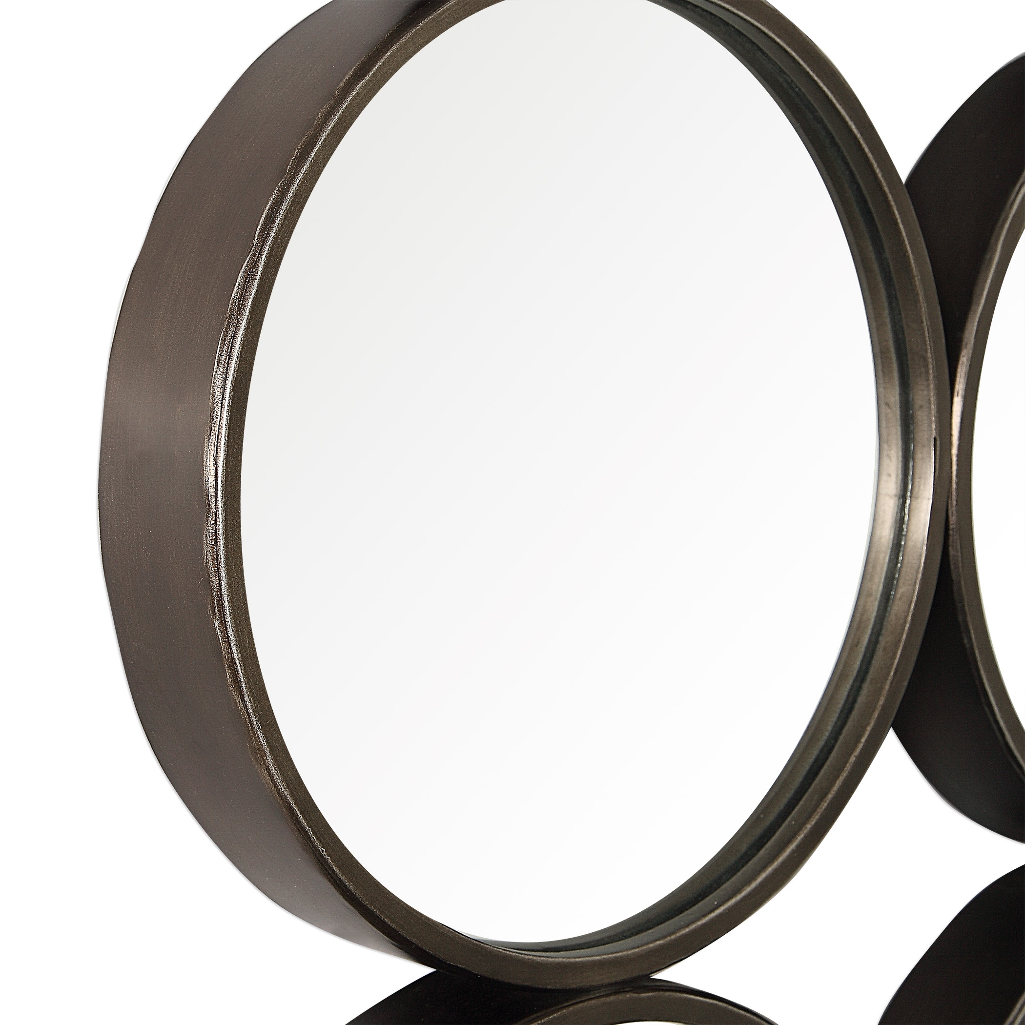 Devet Welded Iron Rings Mirror - Image 1