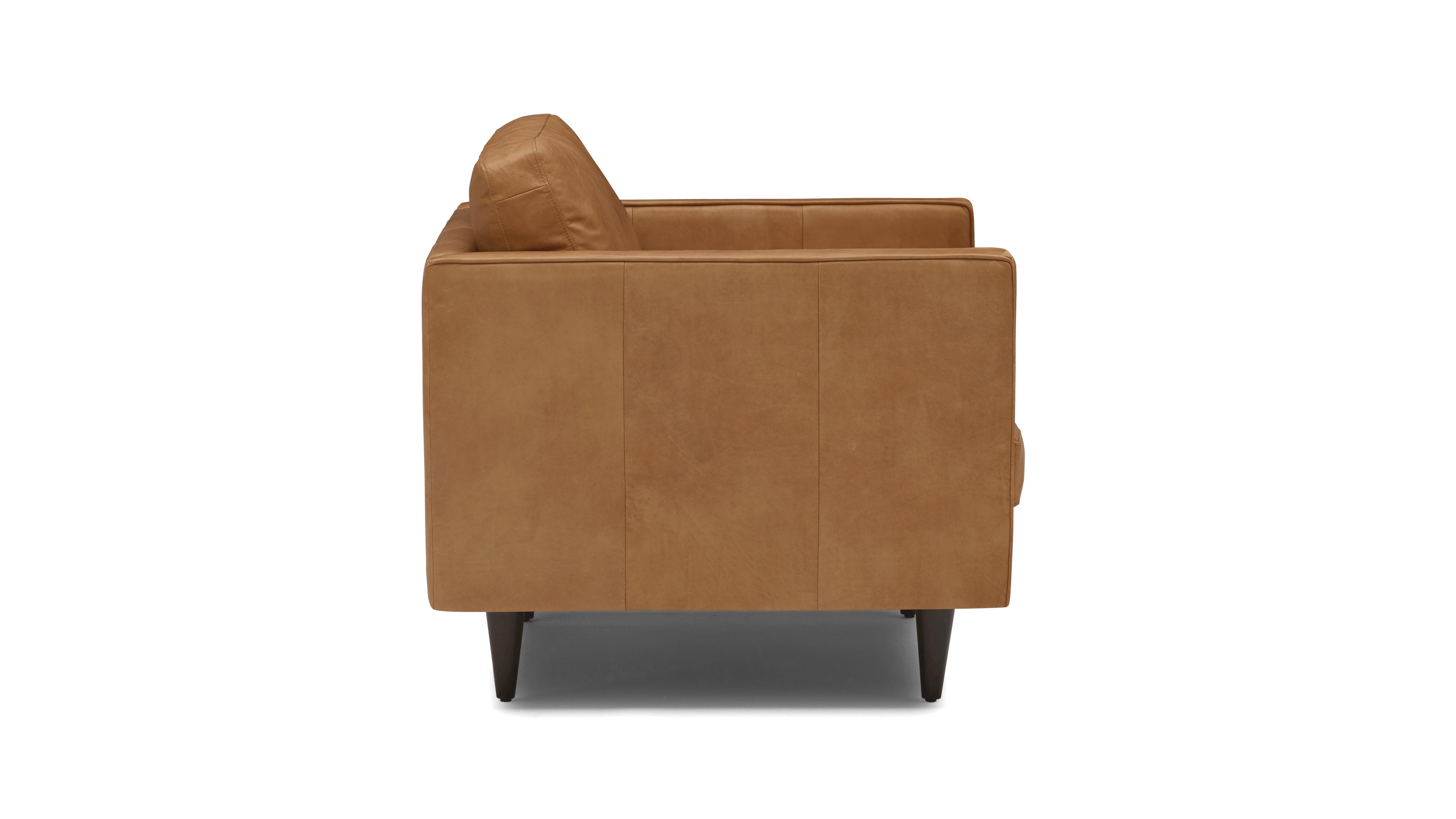 Brown Briar Mid Century Modern Leather Chair - Santiago Camel - Mocha - Image 2