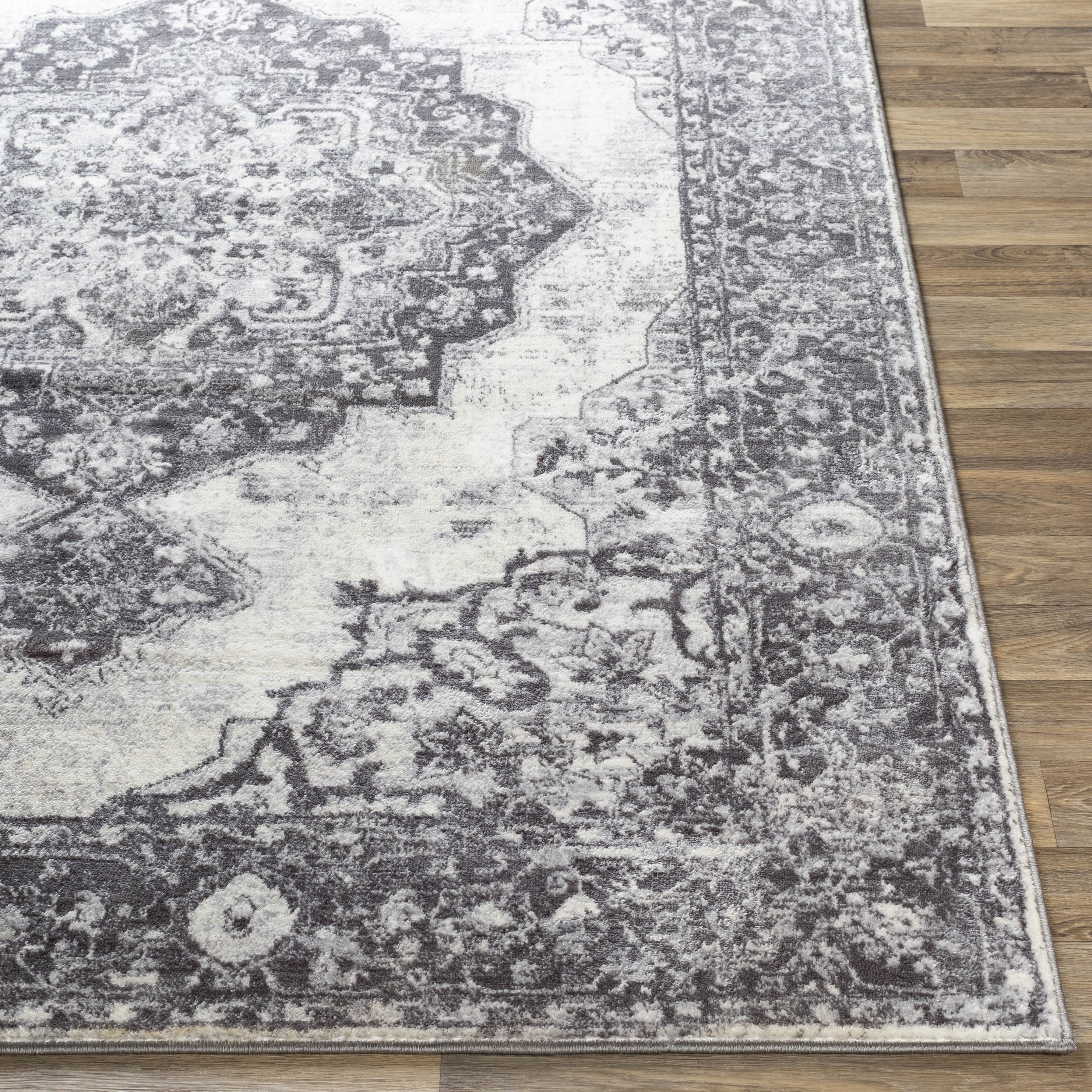 Wanderlust Gray Indoor 8'10" x 12'4" Machine Woven Rug - Image 2