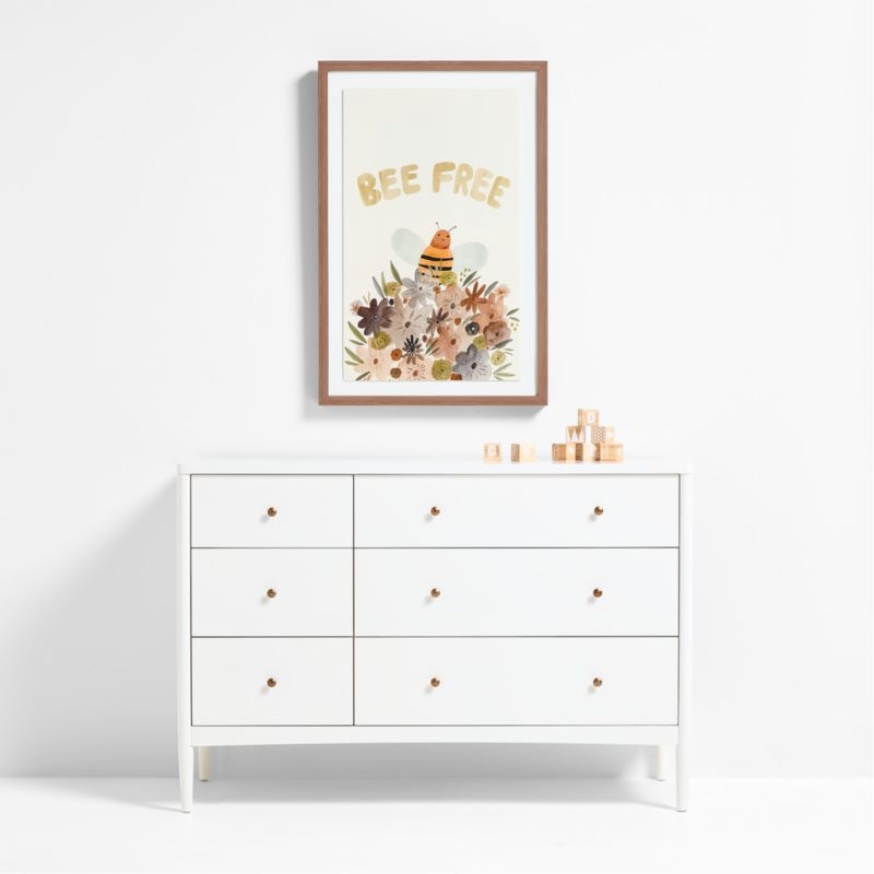 Bee Free Large Framed Wall Art Print - Image 3