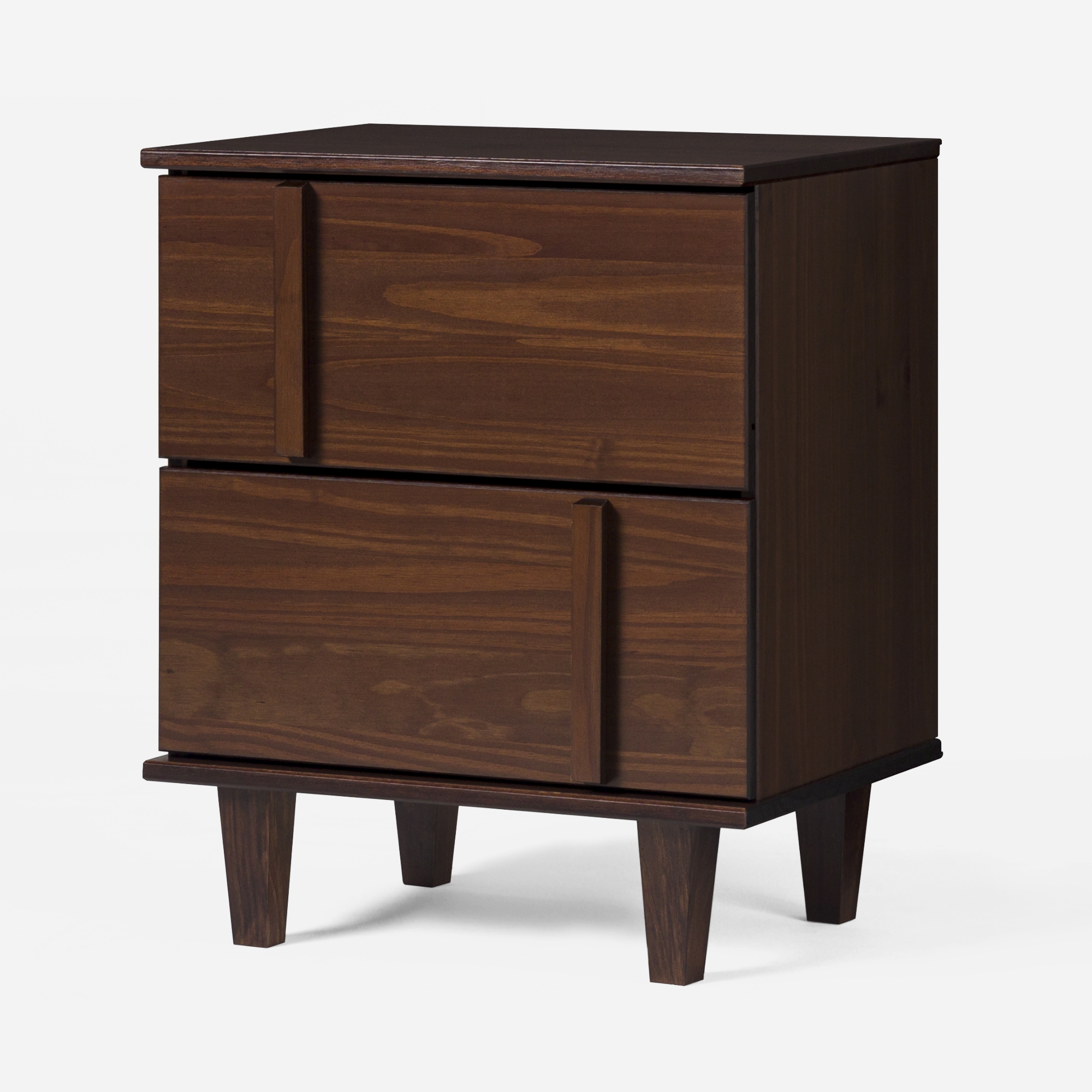 20" Modern Solid Wood Nightstand - Walnut - Image 2