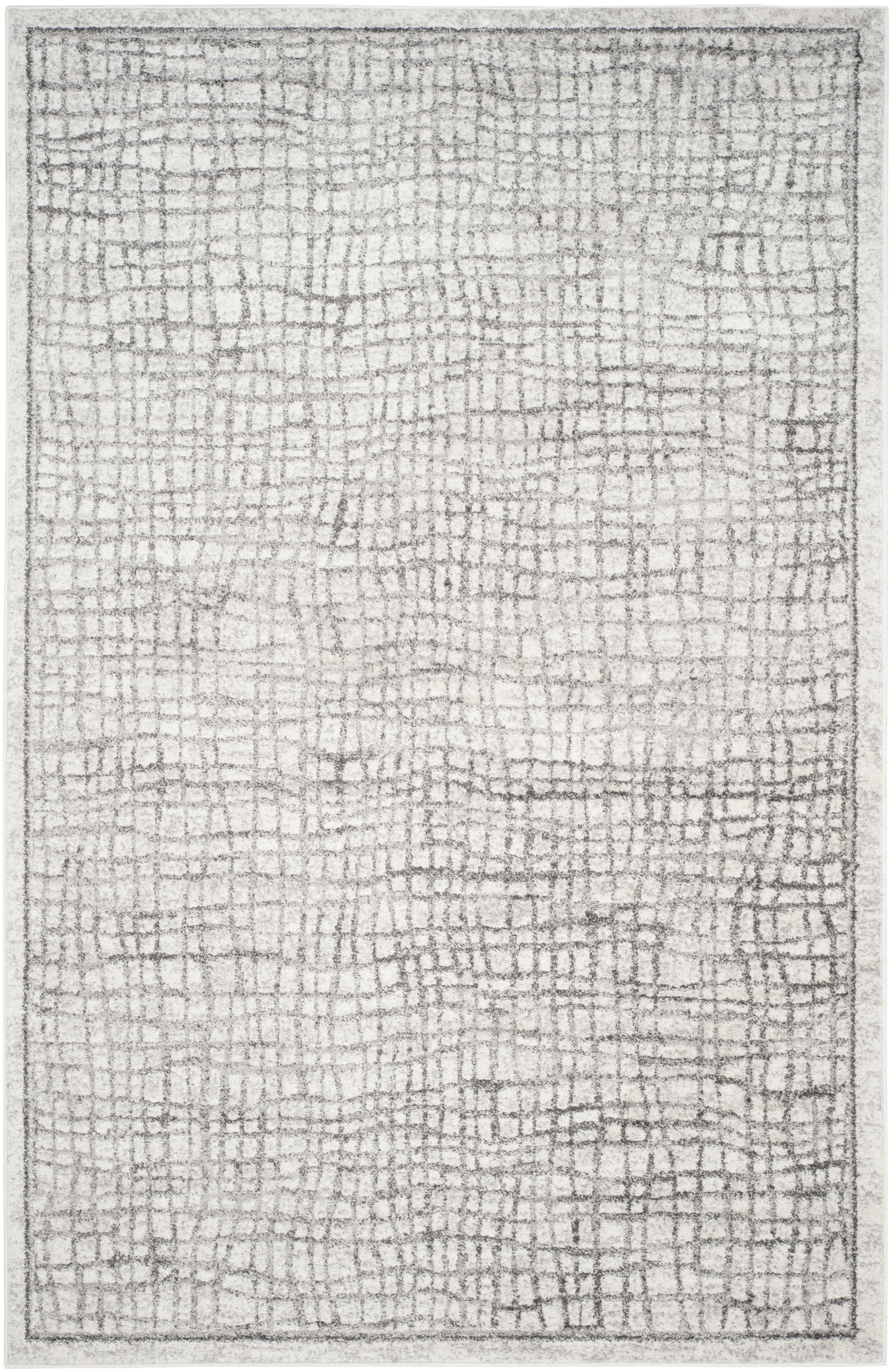 Arlo Home Woven Area Rug, ADR103B, Silver/Ivory,  6' X 9' - Image 0