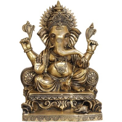 Large Size Lord Ganesha Granting Abhaya - Image 0