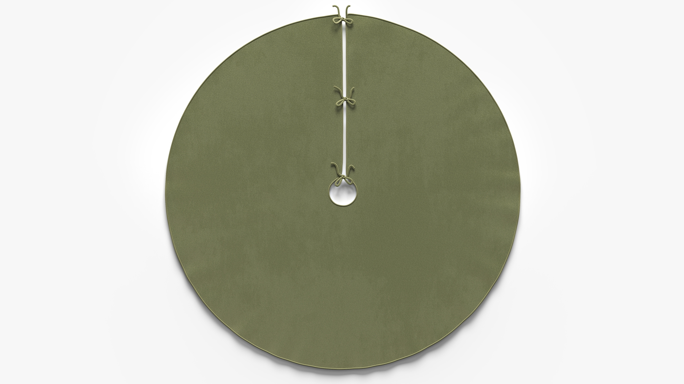 Velvet Tree Skirt, Sage Performance Velvet - Image 0