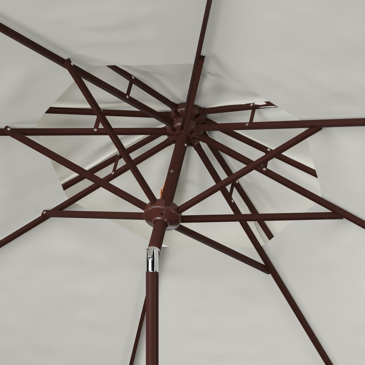 Lorenia 9Ft Double Top Umbrella - White - Safavieh - Image 2