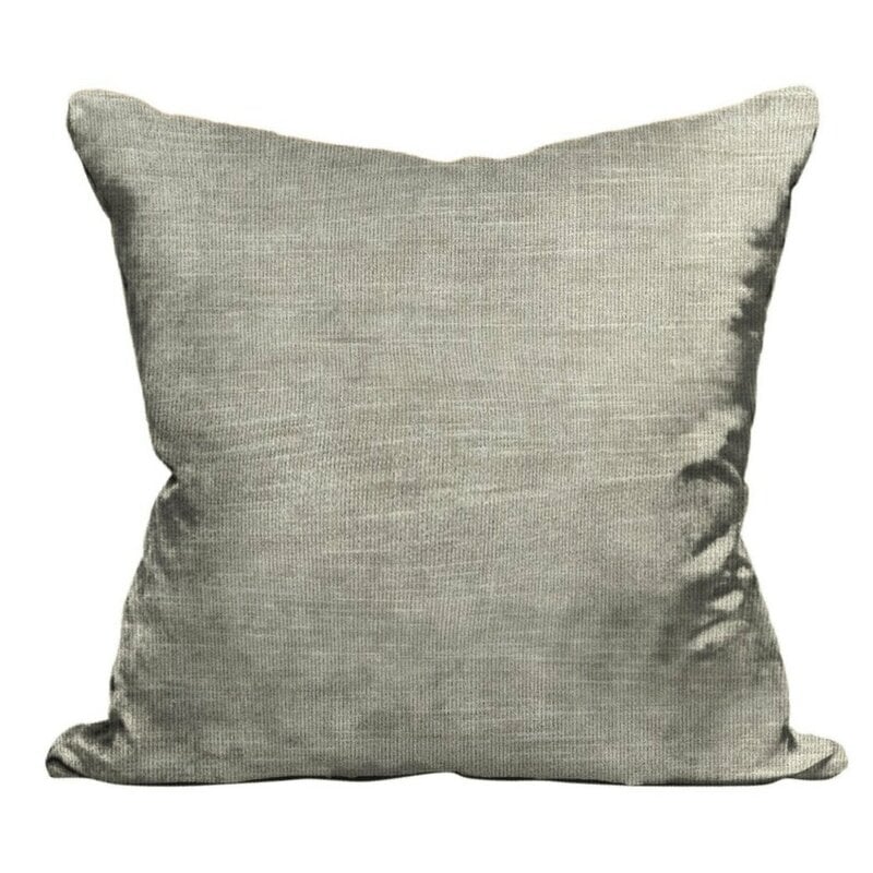 The House of Scalamandre Supreme Velvet Pillow Color: Oatmeal - Image 0