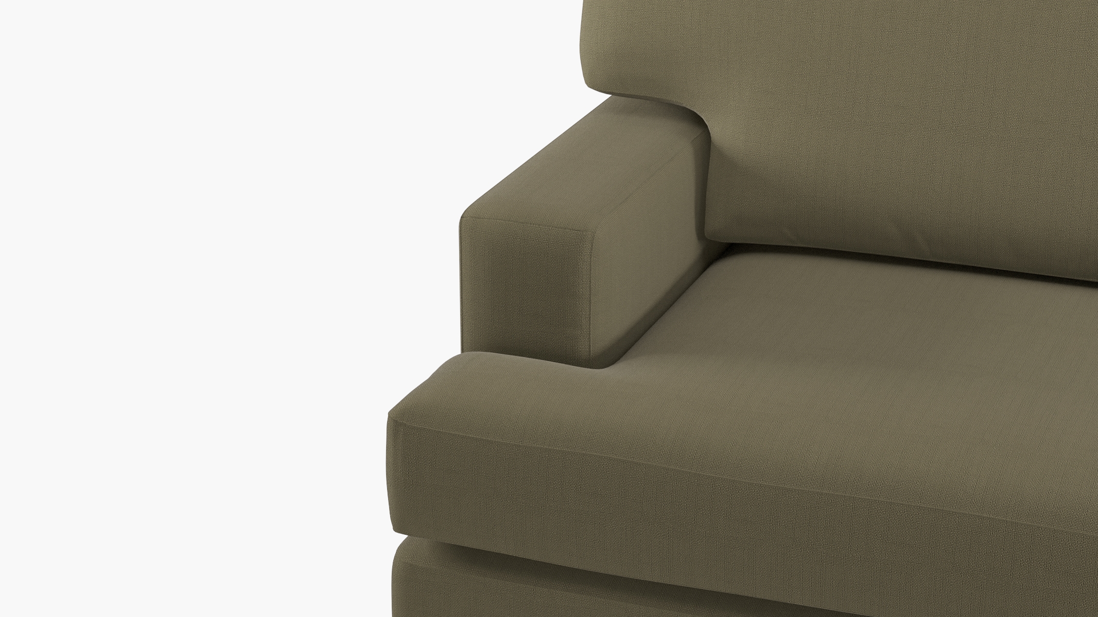 Classic Sofa, Olive Linen, Oak - Image 5