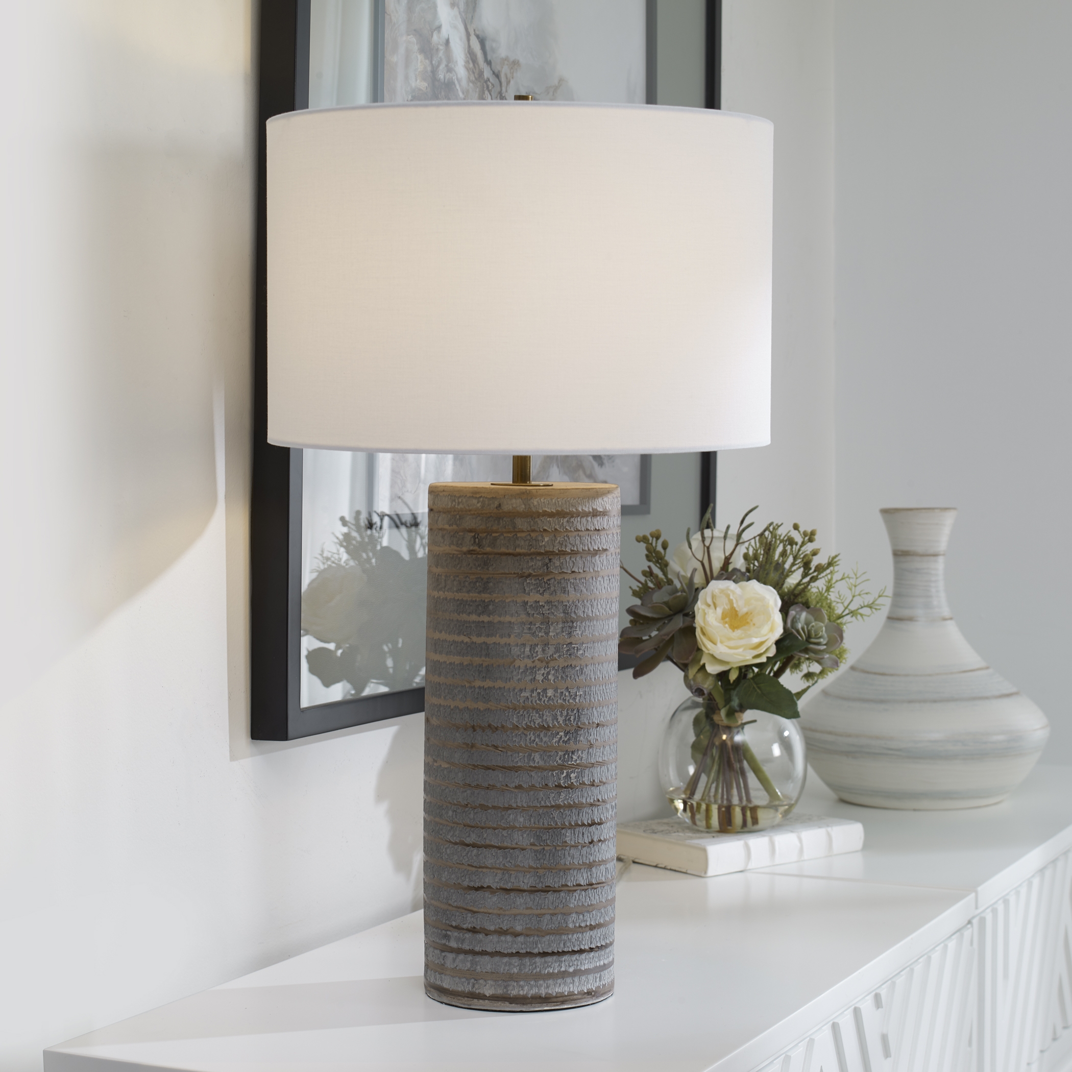 Monolith Gray Table Lamp - Image 3