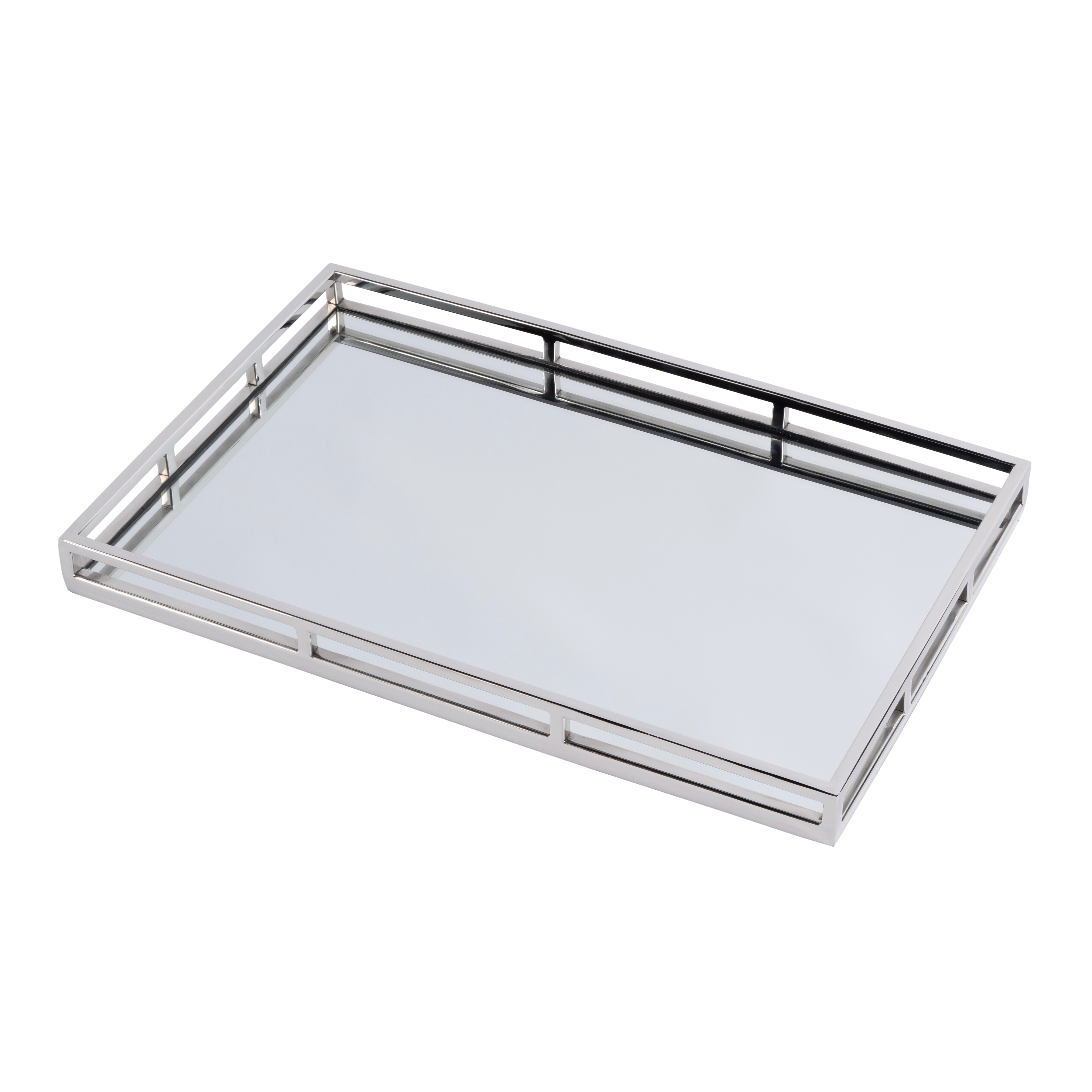 Winona Polished Silver Serving Tray - Image 1