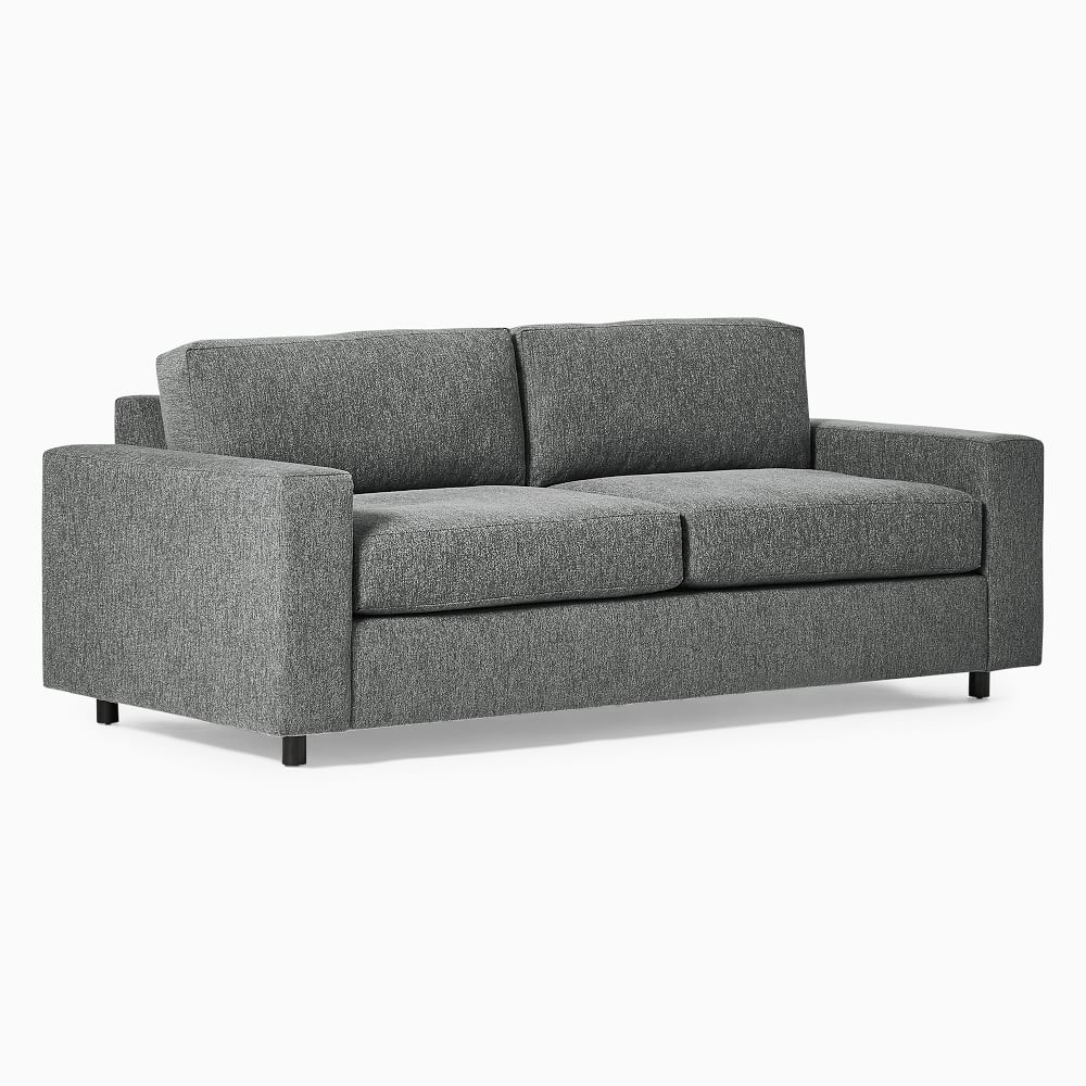 Urban 85" Sofa, Down Blend Fill, Chenille Tweed, Pewter - Image 0