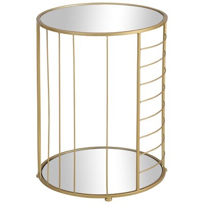 Mercer41 & Co. Gold Galileo Modern End Table - Image 0