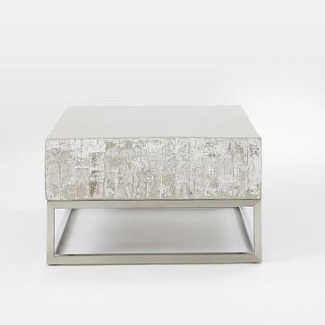 Concrete + Chrome Coffee Table - Image 2