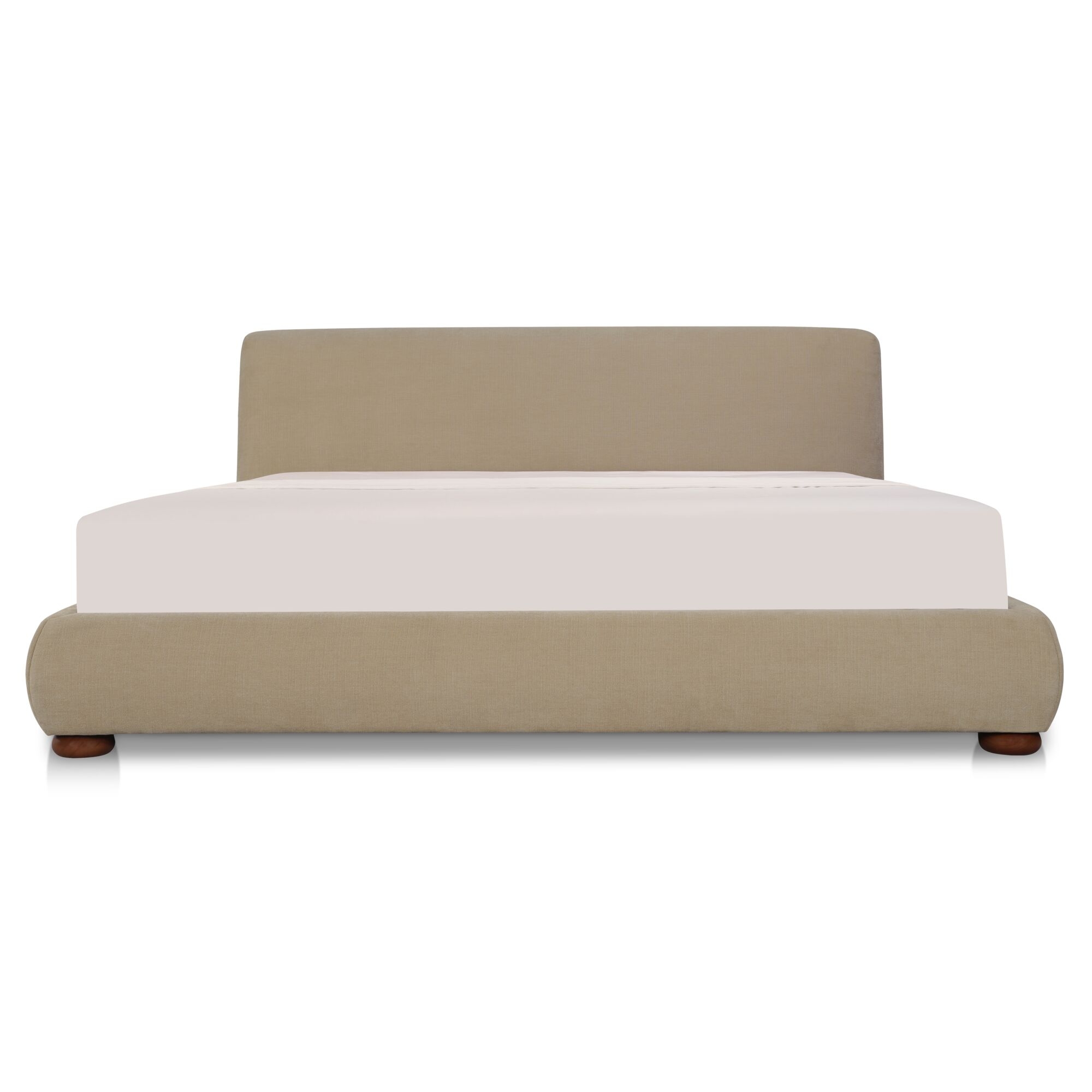 Beau King Storage Bed Warm Beige - Image 0