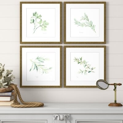 Herbs' Picture Frame Graphic Art, Set of 4 - Image 1