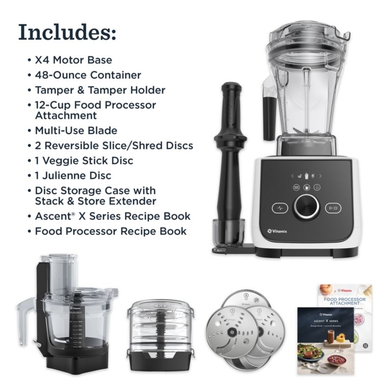 Vitamix ® Ascent ® X4 Gourmet SmartPrep Kitchen System in Polar White - Image 1