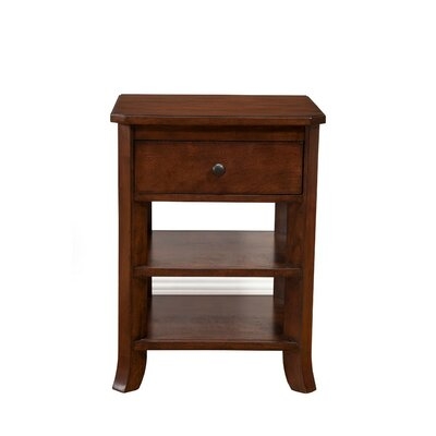 Nikolas Chicly Trimmed 1 Drawer Nightstand - Image 0
