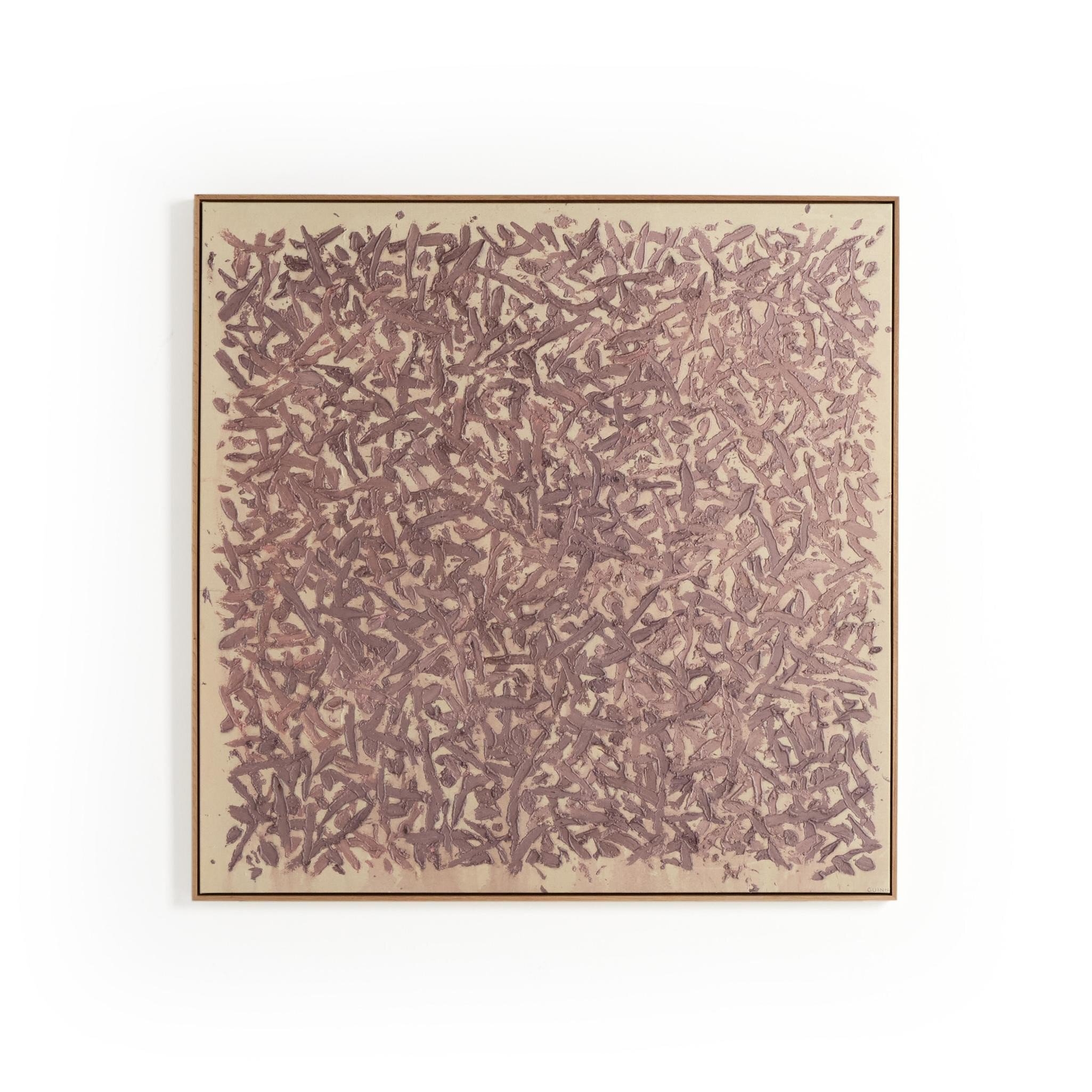 They Cling To The Rock No.6 by Tyler Guinn - Vertical Grain White Oak Floater - Image 0