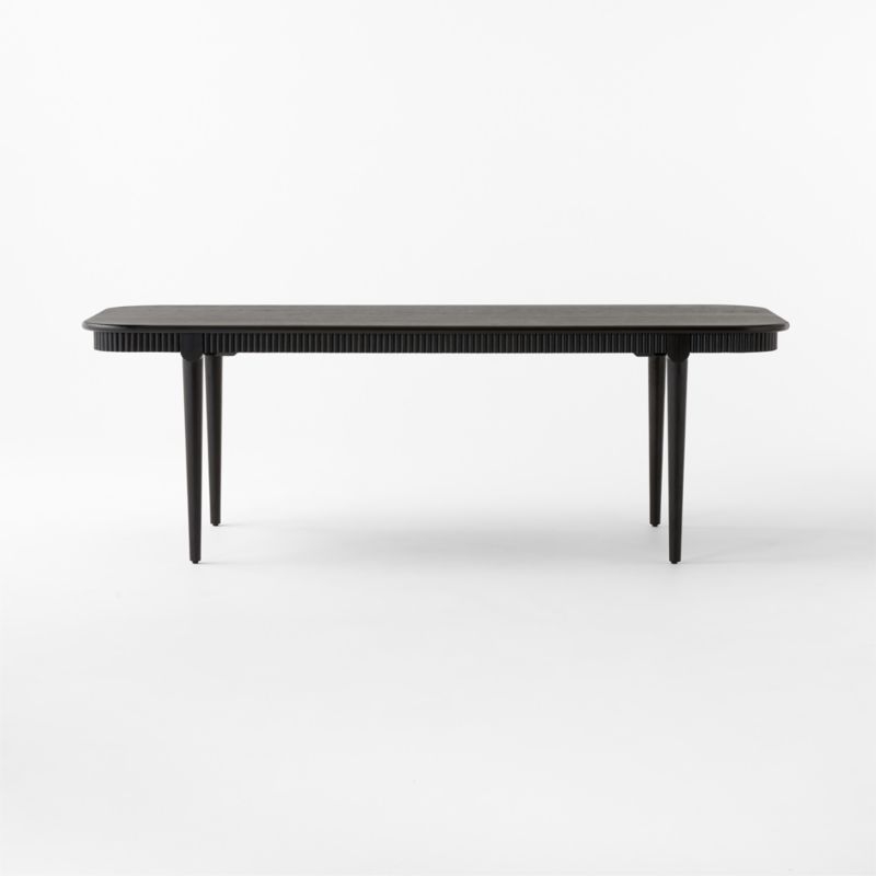Providence 90" Rectangular Black Ebonized Oak Dining Table - Image 1