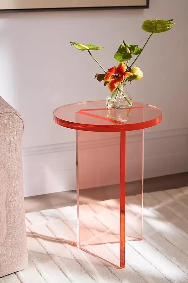 Soto Acrylic Round Side Table - Image 0