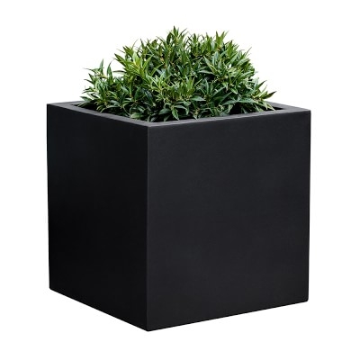 Farnley Planter, Square, Large, Stone Gray - Image 5
