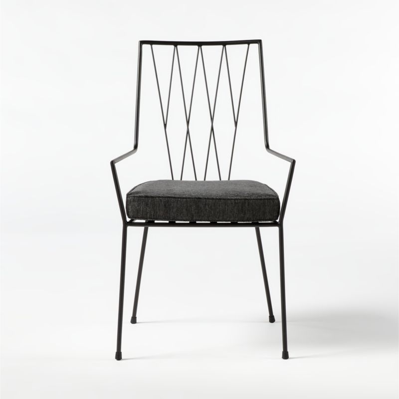 Pavilion Dining Chair with Grey Sunbrella ® Cushion Model 6160 - Image 1