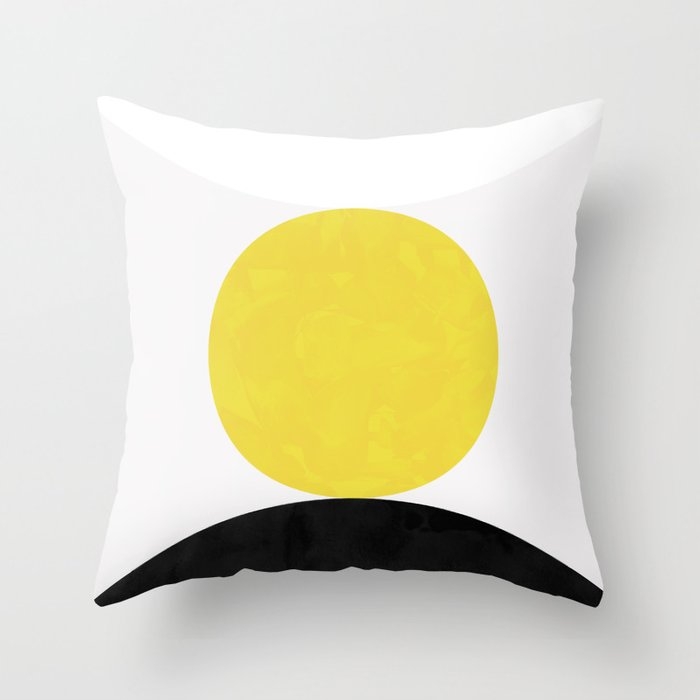 Solar Eclipse Couch Throw Pillow by Georgiana Paraschiv - Cover (16" x 16") with pillow insert - Indoor Pillow - Image 0