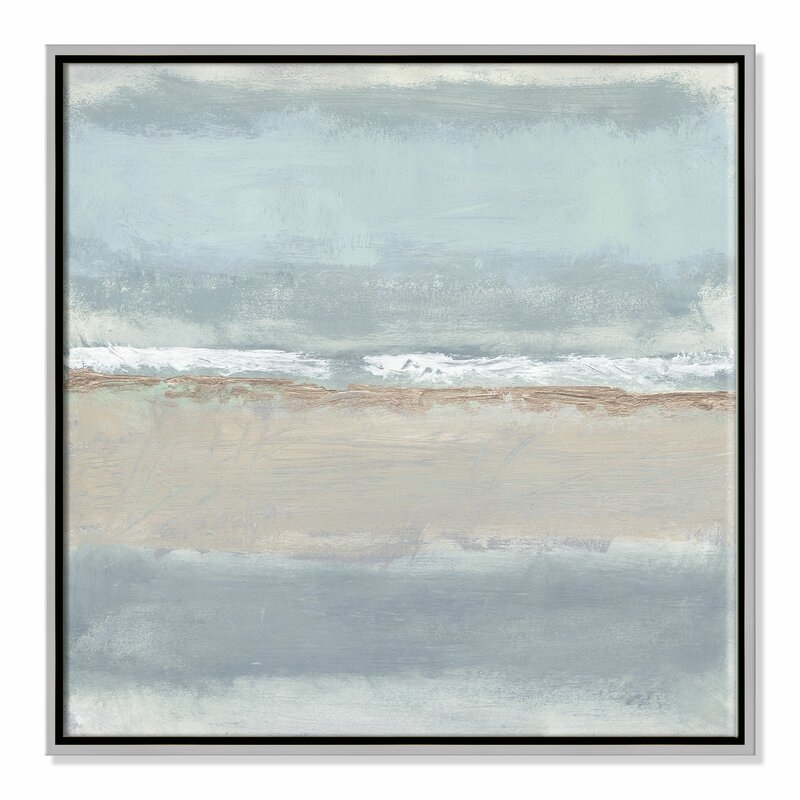 Casa Fine Arts Serenity 1 - Floater Frame Painting on Canvas Frame Color: Silver Framed, Size: 24" H x 24" W x 2" D - Image 0