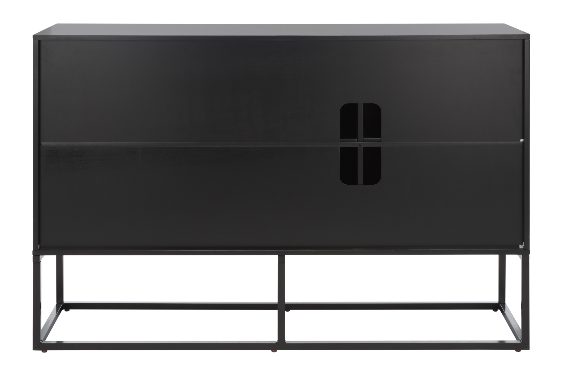 Vance 3 Door 2 Shelf Sideboard - Black / Brown - Safavieh - Image 7