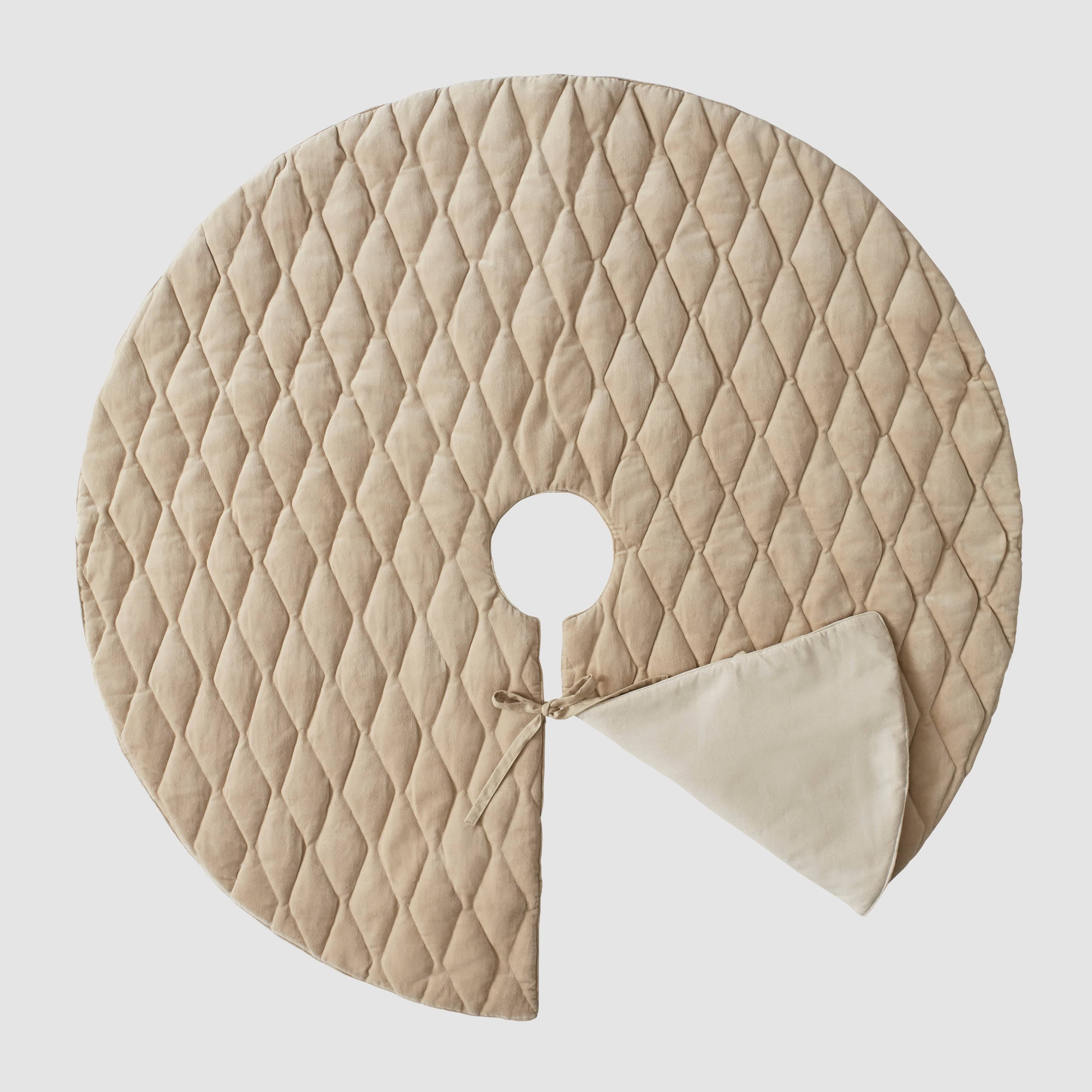 The Citizenry Naveta Velvet Tree Skirt | Mulberry - Image 4