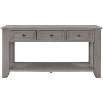 55'' Modern Console Table Sofa Table For Living Room With 3 Drawers And 1 Shelf - Image 0